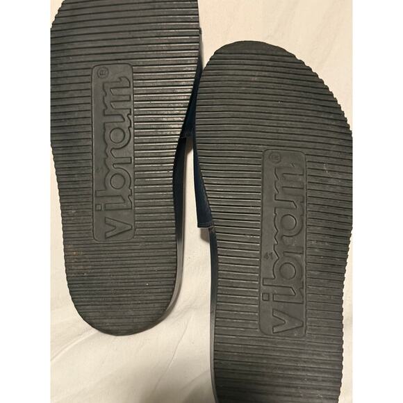 Buscemi Navy Leather Slide Sandals Vibram Sole EU 41 main image 3